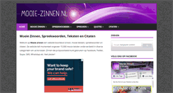 Desktop Screenshot of mooie-zinnen.nl